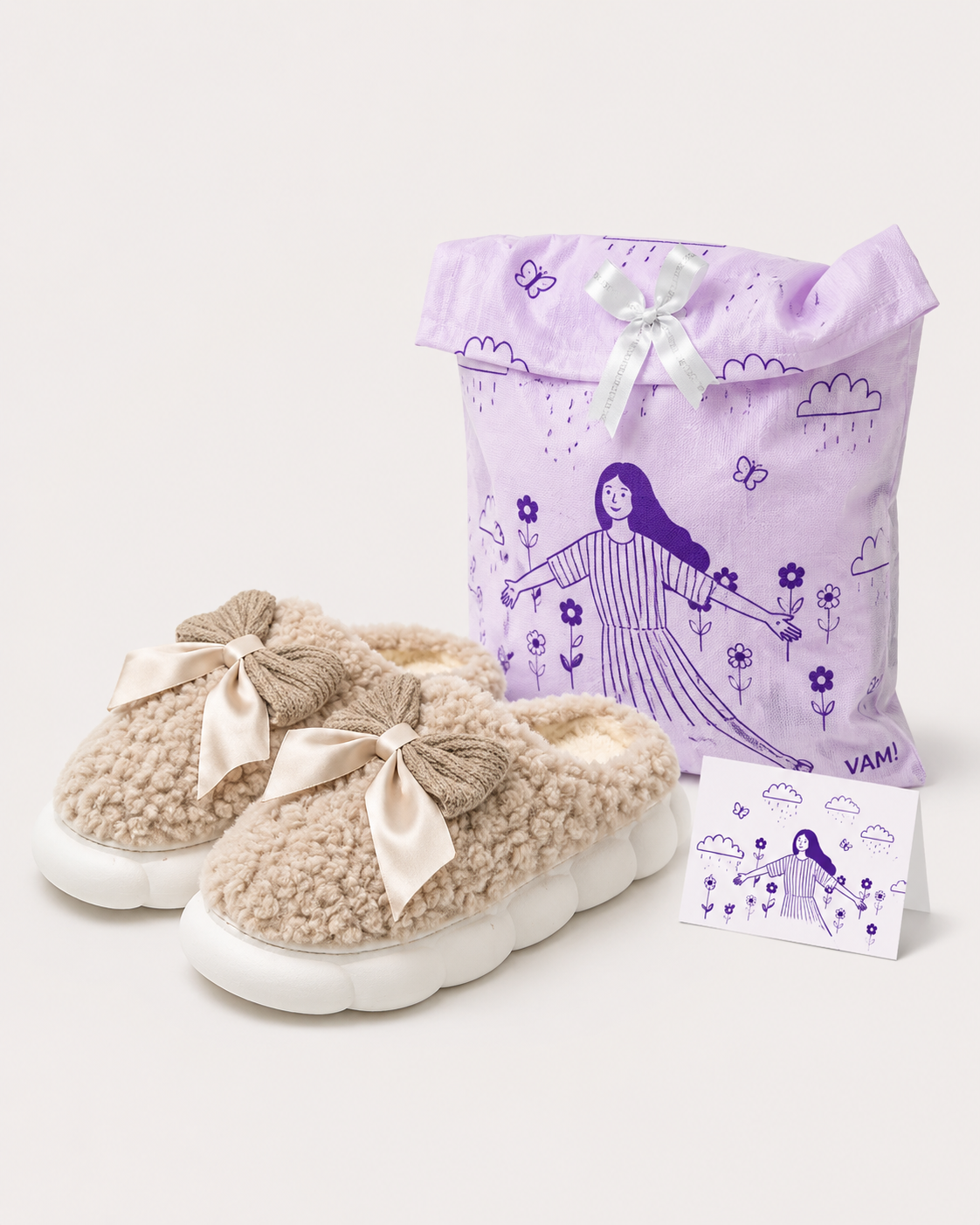 Cuco Pantuflas de Moño