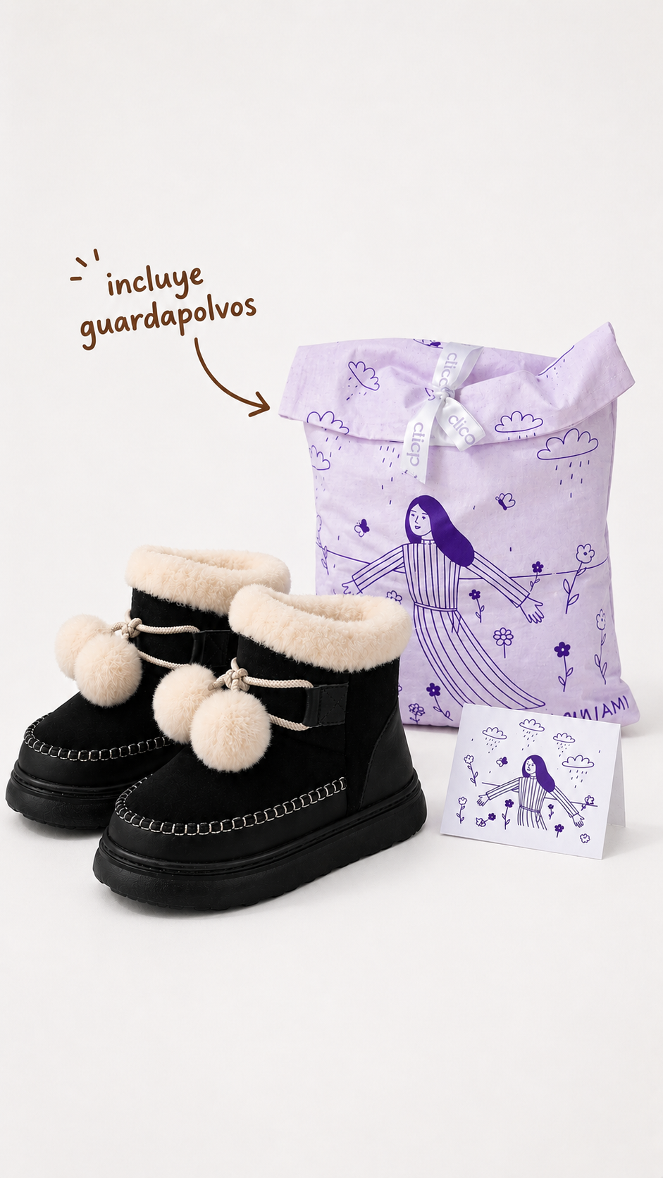 Cuco Pompon Outdoor Slippers