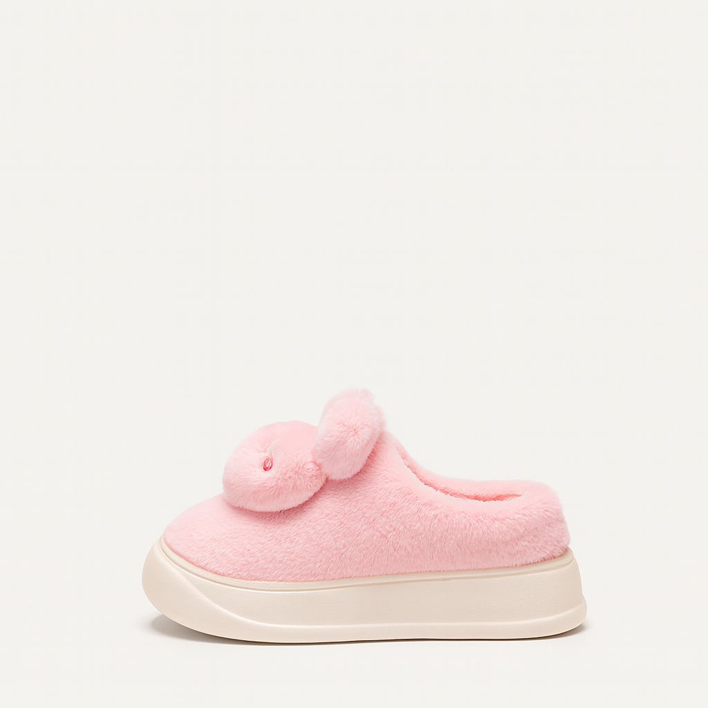 Pantuflas conejito rosado
