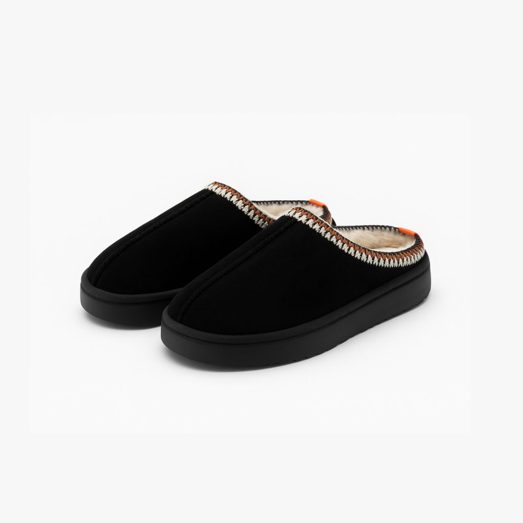 Pantuflas clásicas negras
