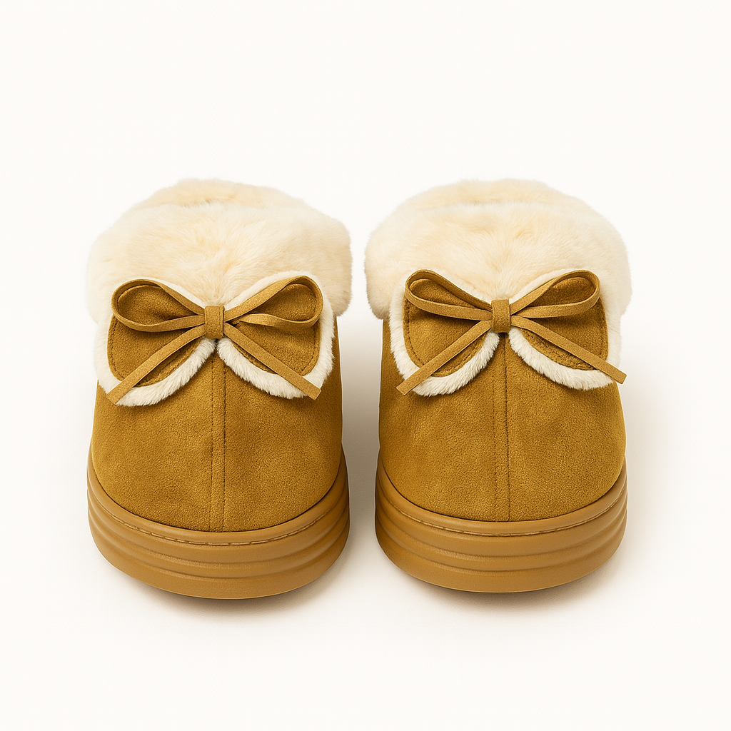 Bota moño gamuza café