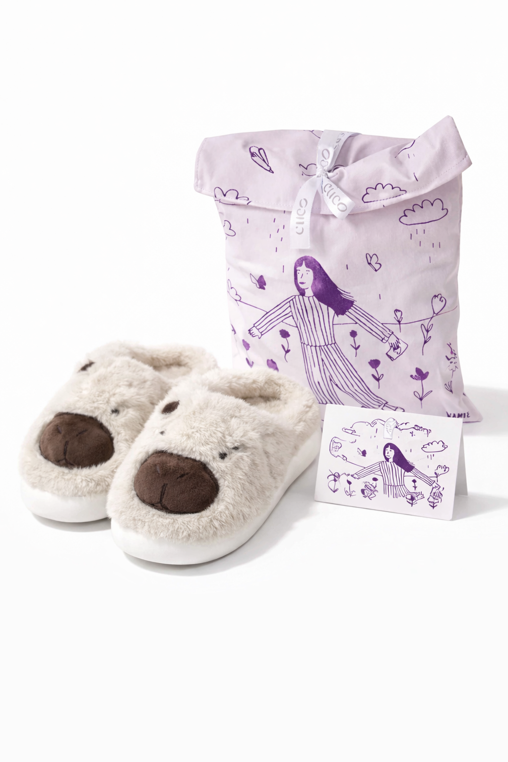 Pantufla Capíbara beige
