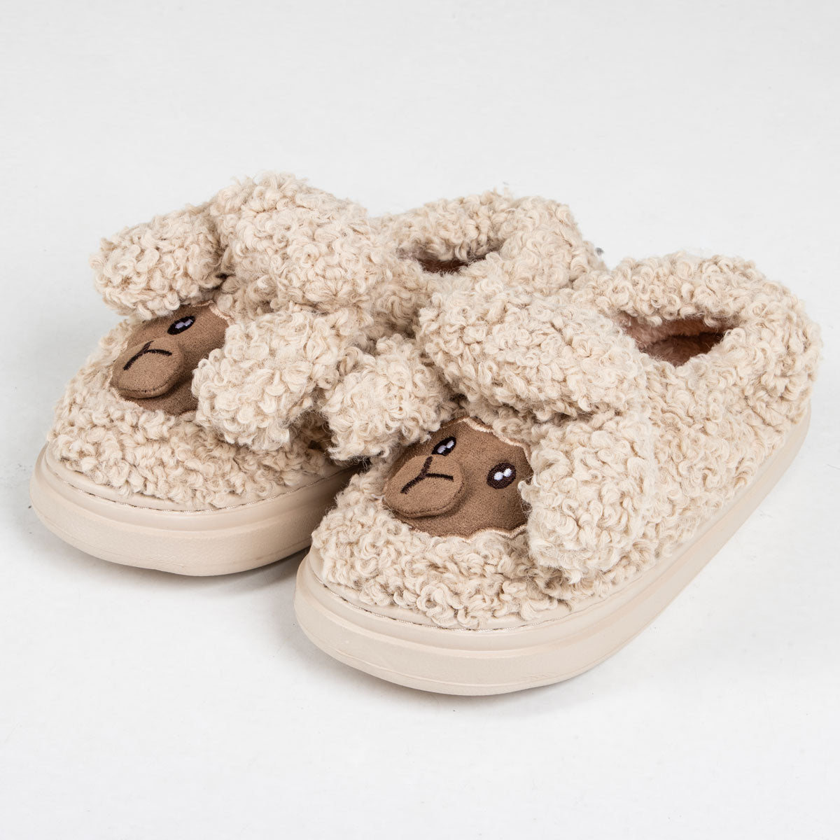 Pantufla oveja beige