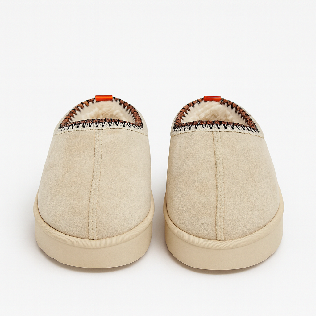 Pantuflas clásicas beige