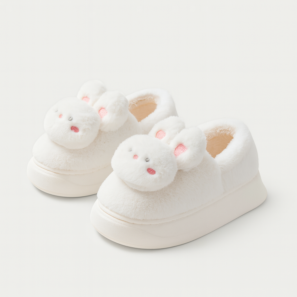 Pantuflas conejito blanco