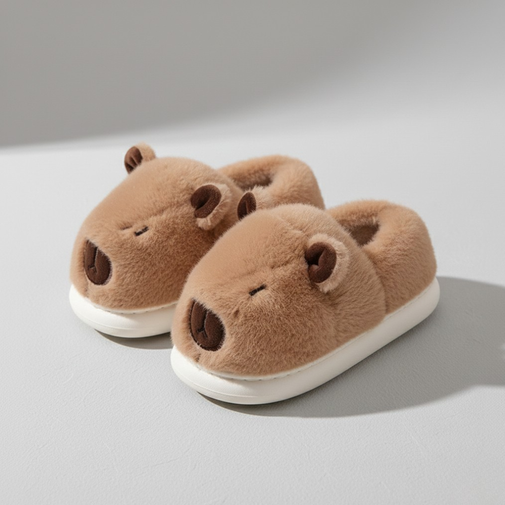Pantufla Capíbara cafe