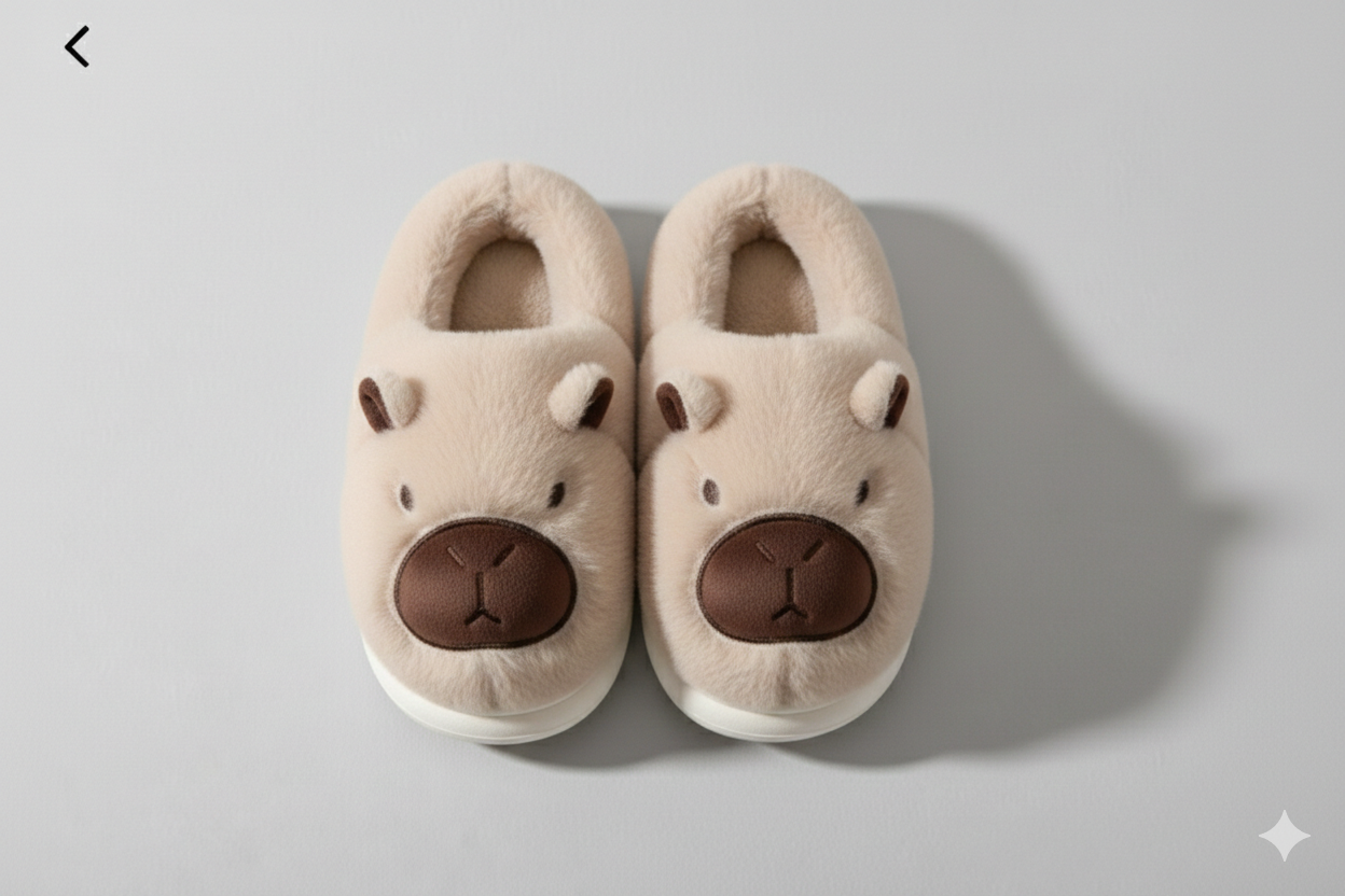 Pantufla Capíbara beige